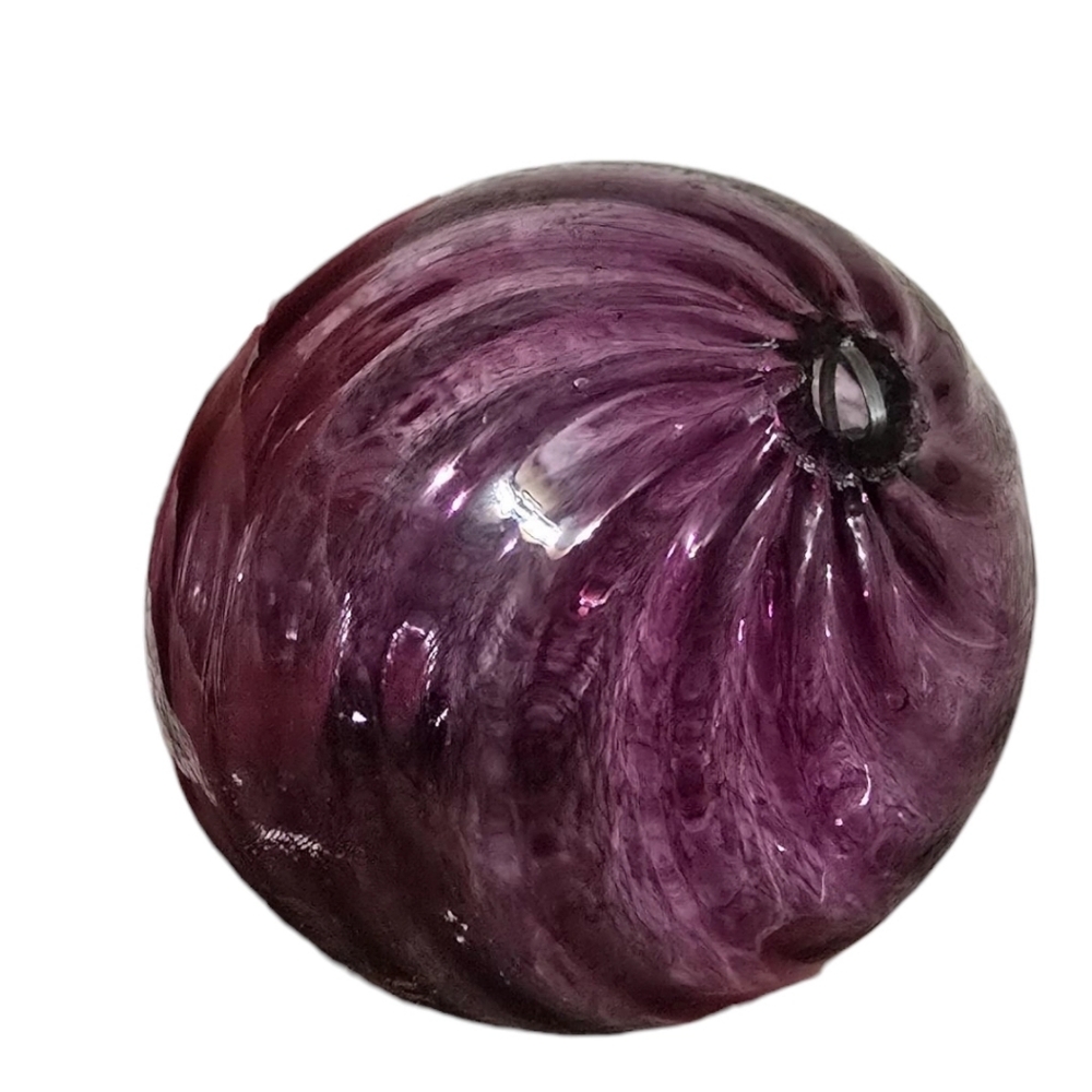 Elegant Purple Blown Glass Ornament Piece